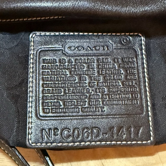 Vintage COACH 1417 Black Leather East West Legacy Shoulder Bag Tassel Silver - Picture 14 of 16